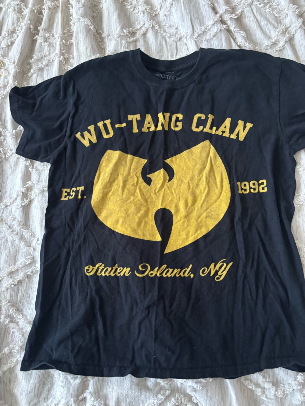 Wu-Tang Clan Black Graphic T-Shirt Size M Staten Island
